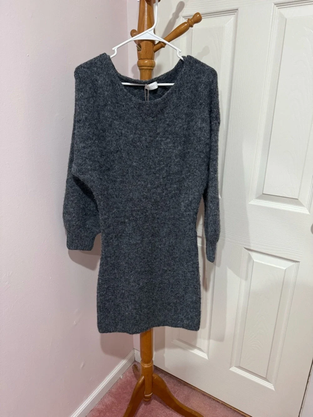 SOLD NWT Meshki Rafferty Boat Neck Knit Mini Dress - Picture 2 of 5